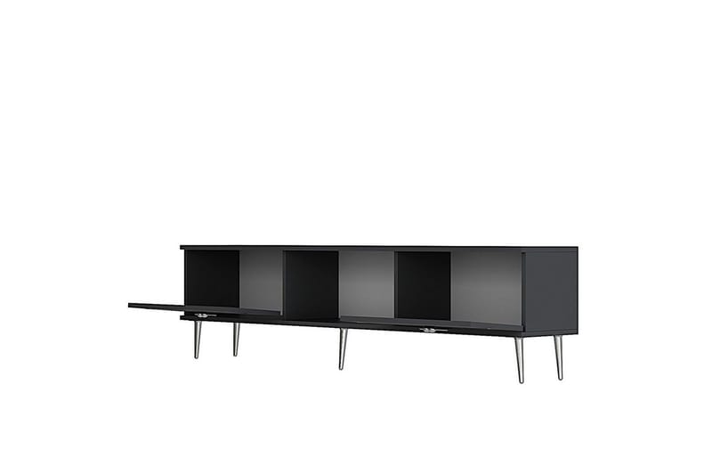 Safiya Tv-bänk 150 cm - Antracit/Silver - Möbler - Vardagsrum - Tv-möbler & mediamöbler - Tv-bänkar