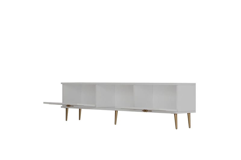 Safiya Tv-bänk 150 cm - Vit/Guld - Möbler - Vardagsrum - Tv-möbler & mediamöbler - Tv-bänkar