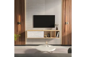 Saller Tv-bänk 140 cm - Ek/Vit - Möbler - Vardagsrum - Tv-möbler & mediamöbler - Tv-bänkar