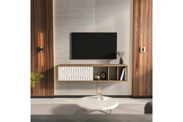 Saller Tv-bänk 140 cm - Valnöt/Vit - Möbler - Vardagsrum - Tv-möbler & mediamöbler - Tv-bänkar
