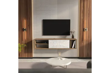 Saller Tv-bänk 140 cm - Valnöt/Vit - Möbler - Vardagsrum - Tv-möbler & mediamöbler - Tv-bänkar