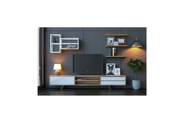 Seyra Tv-stativ 45 cm - Vit/Ek - Möbler - Vardagsrum - Tv-möbler & mediamöbler - Tv-möbelset