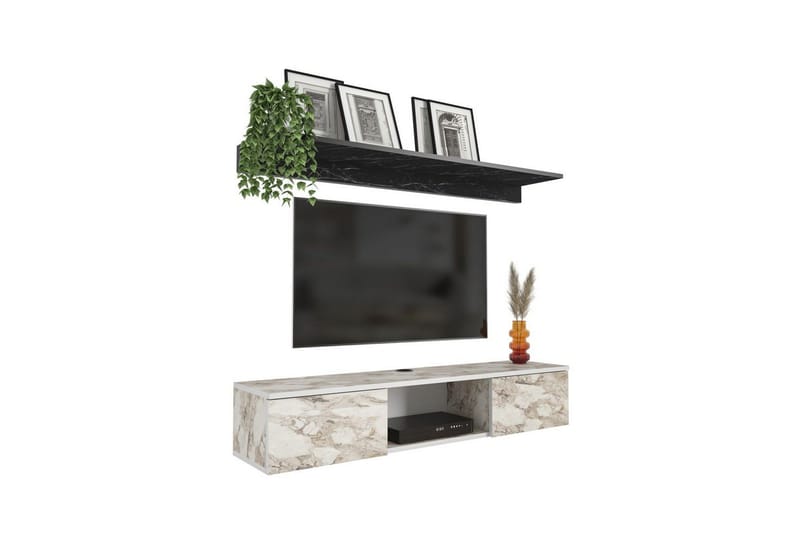 Sovric Tv-bänk 140 cm, Vit
