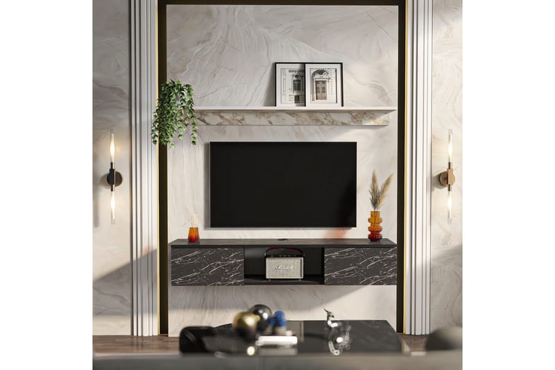 Sovric Tv-bänk 140 cm - Vit - Möbler - Vardagsrum - Tv-möbler & mediamöbler - Tv-bänkar