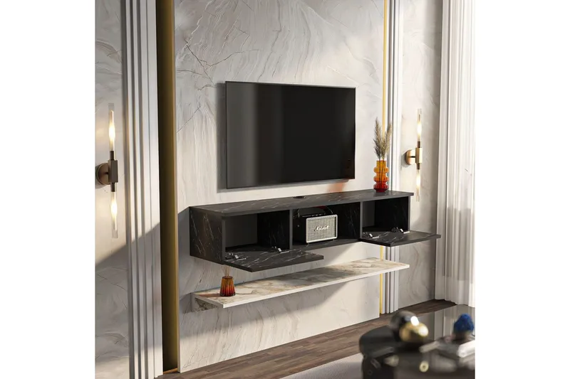 Sovric Tv-bänk 140 cm - Vit - Möbler - Vardagsrum - Tv-möbler & mediamöbler - Tv-bänkar