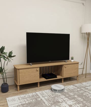 Sunira TV-bänk 160 cm med Förvaring i Ek - Brun - Möbler - Vardagsrum - Tv-möbler & mediamöbler - Tv-bänkar