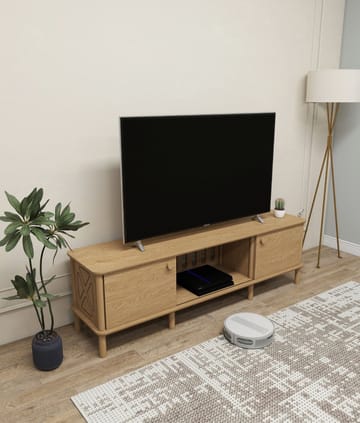 Sunira TV-bänk 160 cm med Förvaring i Ek - Brun - Möbler - Vardagsrum - Tv-möbler & mediamöbler - Tv-bänkar