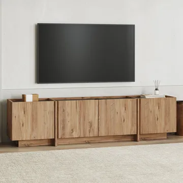 Sylvenn TV-bänk 180 cm - Atlantic Pine/Anthracite - Möbler - Vardagsrum - Tv-möbler & mediamöbler - Tv-bänkar