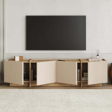 Sylvenn Tv Bänk 180 cm med Förvaring i Ek - Sandbeige - Möbler - Vardagsrum - Tv-möbler & mediamöbler - Tv-bänkar