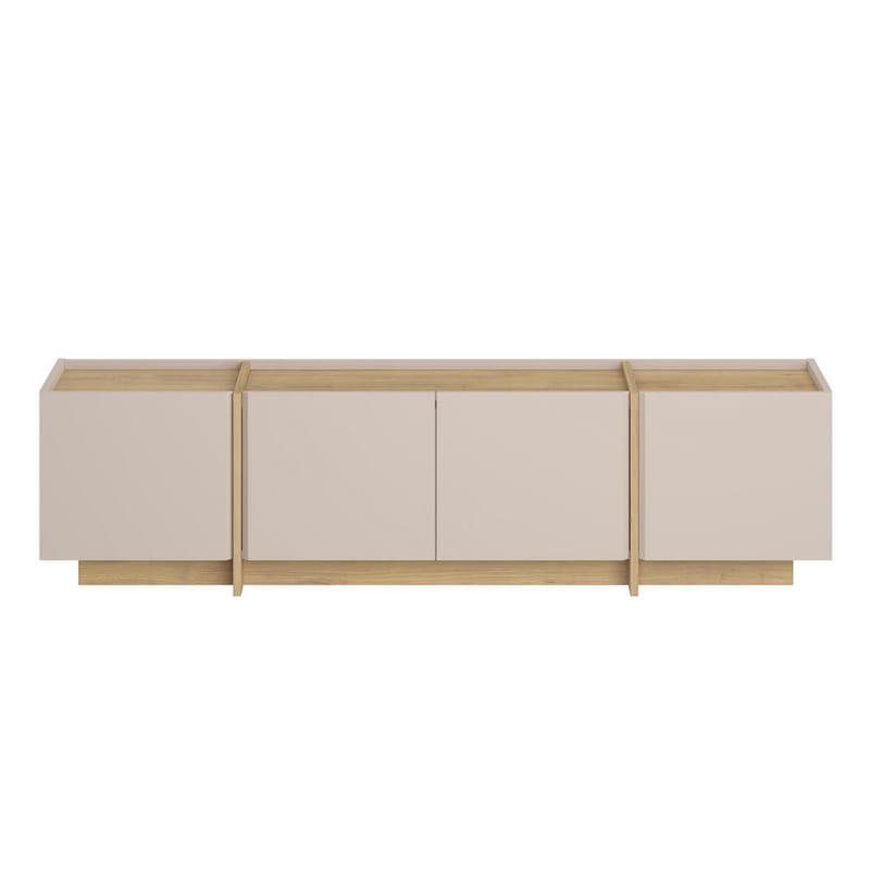 Sylvenn Tv Bänk 180 cm med Förvaring i Ek - Sandbeige - Möbler - Vardagsrum - Tv-möbler & mediamöbler - Tv-bänkar