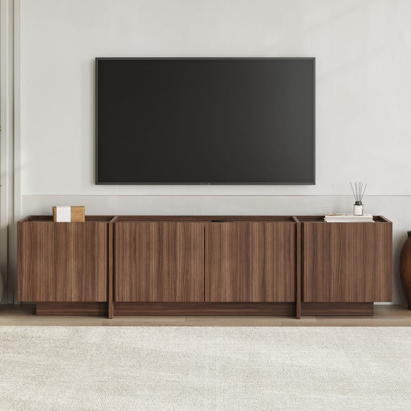 Sylvenn TV-bänk 180 cm med Förvaring - Milano Walnut - Möbler - Vardagsrum - Tv-möbler & mediamöbler - Tv-väggfästen & mediastativ - Tv stativ & väggfästen
