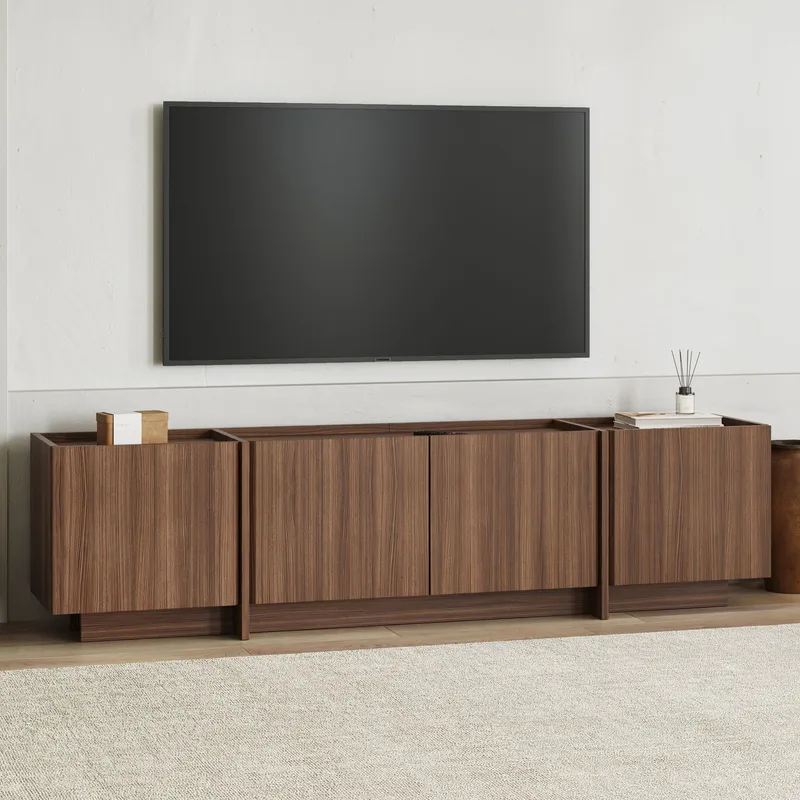Sylvenn TV-bänk 180 cm med Förvaring - Milano Walnut - Möbler - Vardagsrum - Tv-möbler & mediamöbler - Tv-väggfästen & mediastativ - Tv stativ & väggfästen