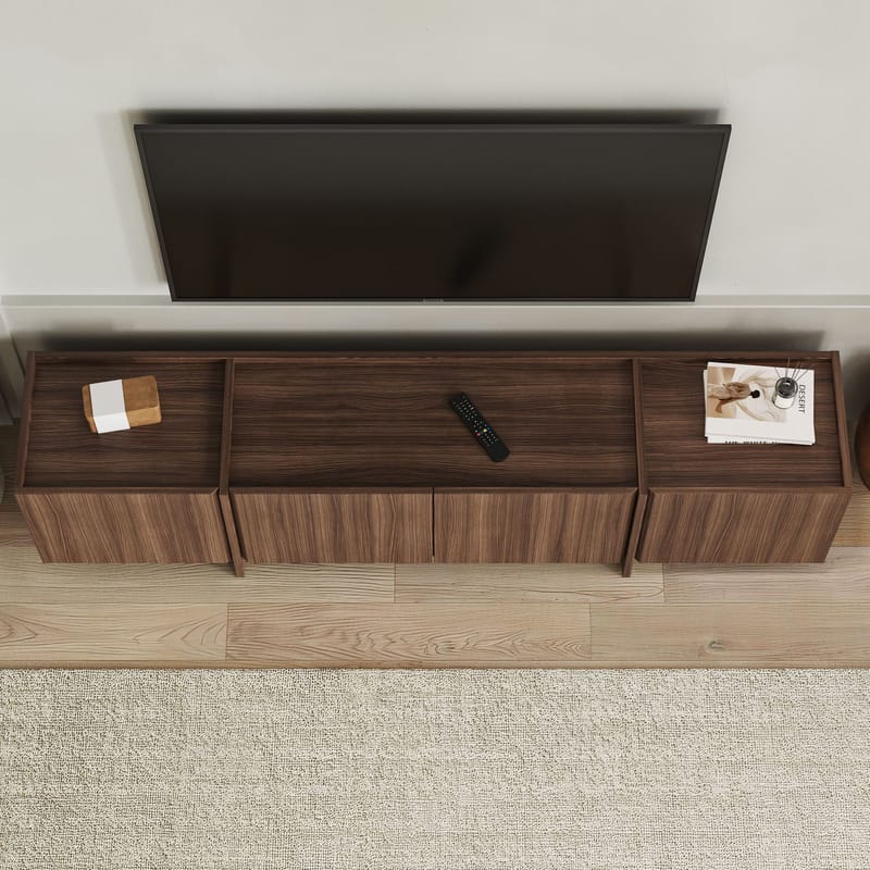 Sylvenn TV-bänk 180 cm med Förvaring - Milano Walnut - Möbler - Vardagsrum - Tv-möbler & mediamöbler - Tv-väggfästen & mediastativ - Tv stativ & väggfästen