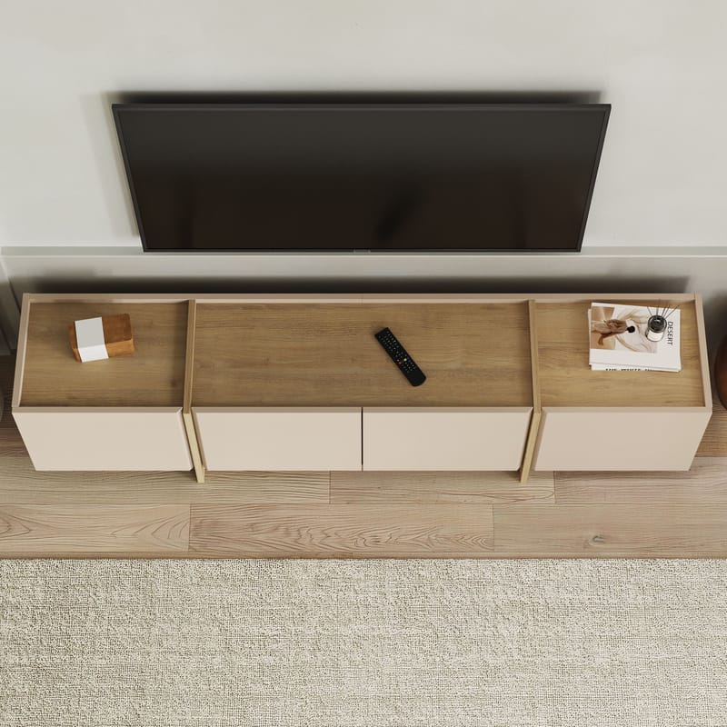 Sylvenn Tv-bänk 180 cm - Safir Ek - Möbler - Vardagsrum - Tv-möbler & mediamöbler - Tv-väggfästen & mediastativ - Tv stativ & väggfästen