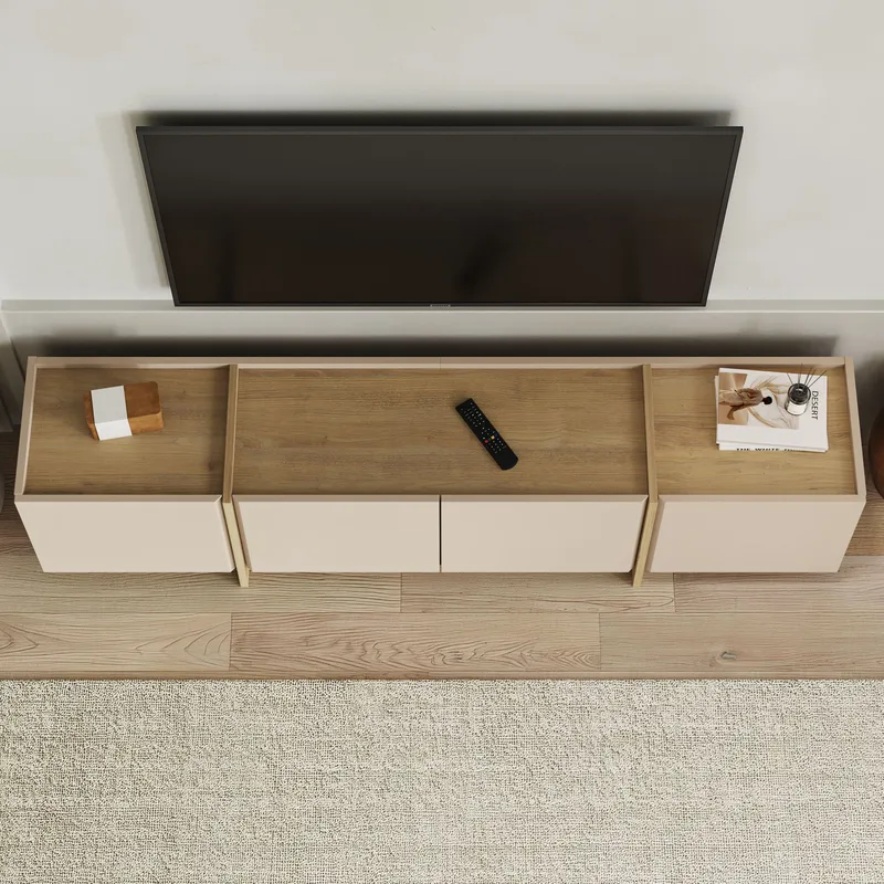 Sylvenn Tv-bänk 180 cm - Safir Ek - Möbler - Vardagsrum - Tv-möbler & mediamöbler - Tv-väggfästen & mediastativ - Tv stativ & väggfästen