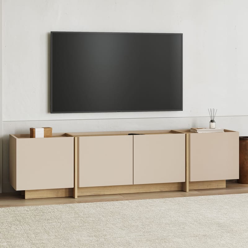 Sylvenn Tv-bänk 180 cm - Safir Ek - Möbler - Vardagsrum - Tv-möbler & mediamöbler - Tv-väggfästen & mediastativ - Tv stativ & väggfästen