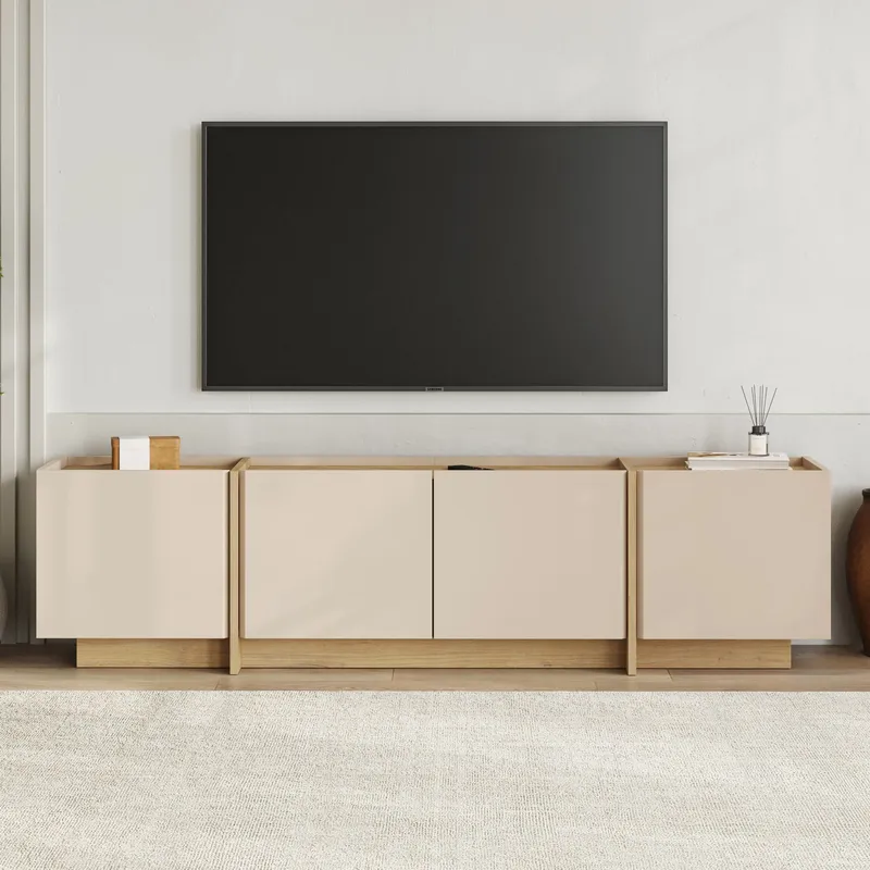 Sylvenn Tv-bänk 180 cm - Safir Ek - Möbler - Vardagsrum - Tv-möbler & mediamöbler - Tv-väggfästen & mediastativ - Tv stativ & väggfästen