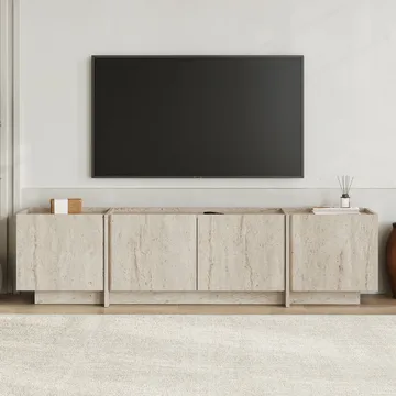 Sylvenn TV-bänk 180 cm - Travertin - Möbler - Vardagsrum - Tv-möbler & mediamöbler - Tv-bänkar