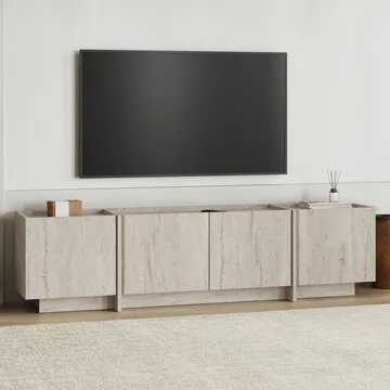 Sylvenn TV-bänk 180 cm - Travertin - Möbler - Vardagsrum - Tv-möbler & mediamöbler - Tv-bänkar