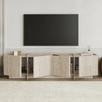 Sylvenn TV-bänk 180 cm - Travertin - Möbler - Vardagsrum - Tv-möbler & mediamöbler - Tv-bänkar