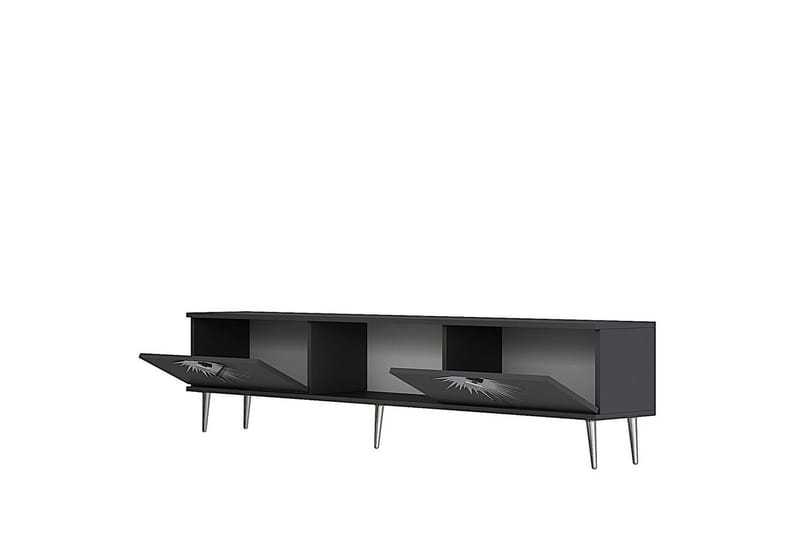 Tari Tv-bänk 150 cm - Antracit/Silver - Möbler - Vardagsrum - Tv-möbler & mediamöbler - Tv-bänkar