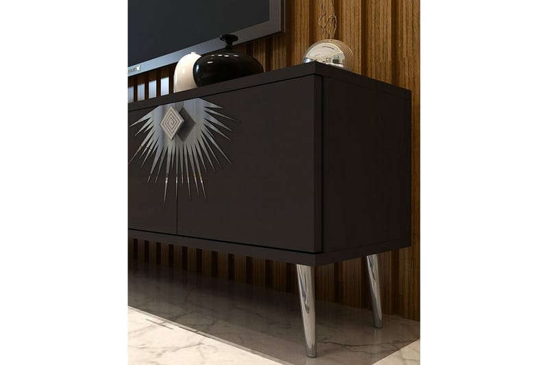 Tari Tv-bänk 150 cm - Antracit/Silver - Möbler - Vardagsrum - Tv-möbler & mediamöbler - Tv-bänkar
