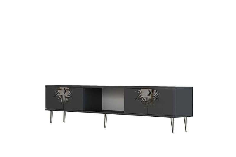 Tari Tv-bänk 150 cm, Antracit/Silver
