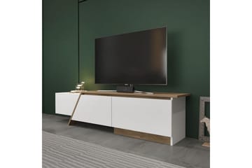 Tavros Golvstående Tv-bänk 180 cm med Förvaring i Valnöt - Vit - Möbler - Vardagsrum - Tv-möbler & mediamöbler - Tv-bänkar