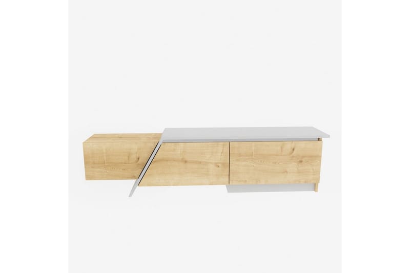 Tavros Tv-bänk 180 cm - Ek/Vit - Möbler - Vardagsrum - Tv-möbler & mediamöbler - Tv-bänkar