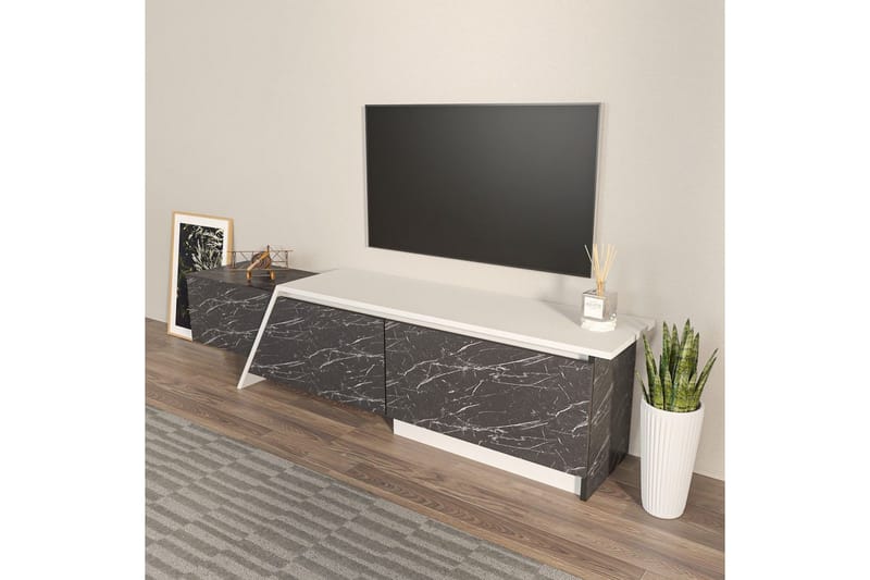 Tavros Tv-bänk 180 cm - Grå/Vit - Möbler - Vardagsrum - Tv-möbler & mediamöbler - Tv-bänkar