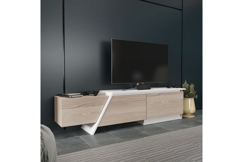 Tavros Tv-bänk 180 cm - Röd/Vit - Möbler - Vardagsrum - Tv-möbler & mediamöbler - Tv-bänkar