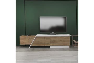Tavros Tv-bänk 180 cm - Valnöt/Vit - Möbler - Vardagsrum - Tv-möbler & mediamöbler - Tv-bänkar
