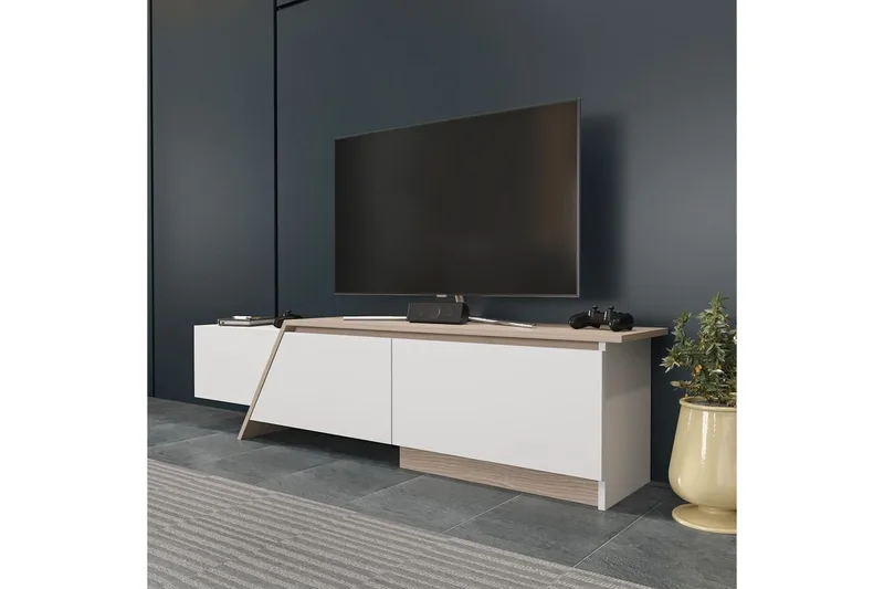 Tavros Tv-bänk 180 cm - Vit - Möbler - Vardagsrum - Tv-möbler & mediamöbler - Tv-bänkar