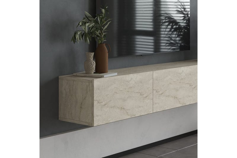 Taybah Tv-bänk 180 cm - Travertine - Möbler - Vardagsrum - Tv-möbler & mediamöbler - Tv-bänkar