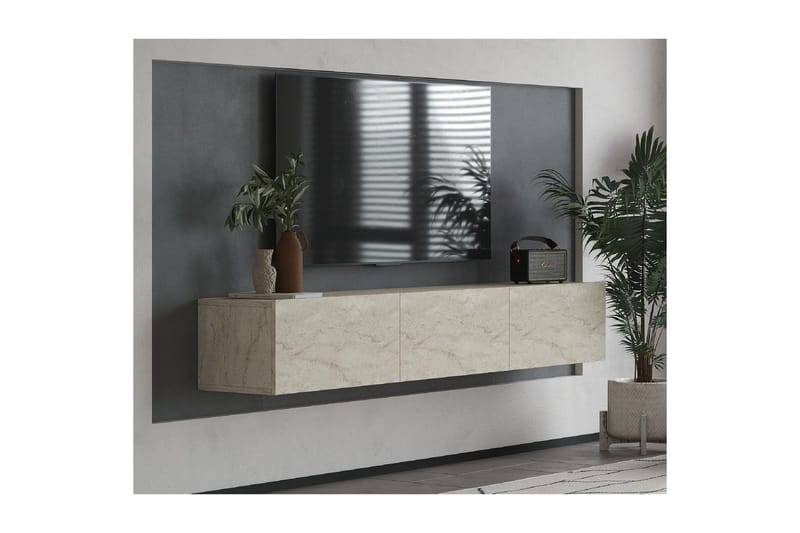 Taybah Tv-bänk 180 cm - Travertine - Möbler - Vardagsrum - Tv-möbler & mediamöbler - Tv-bänkar