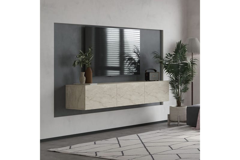 Taybah Tv-bänk 180 cm - Travertine - Möbler - Vardagsrum - Tv-möbler & mediamöbler - Tv-bänkar