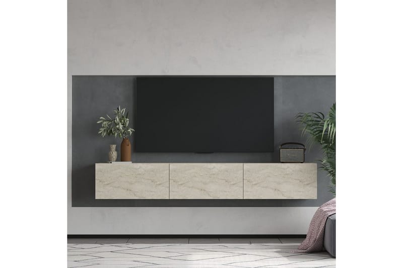 Taybah Tv-bänk 180 cm - Travertine - Möbler - Vardagsrum - Tv-möbler & mediamöbler - Tv-bänkar