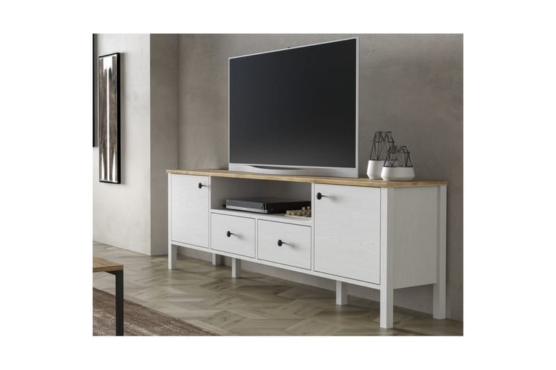 Thynor Tv-bänk 180 cm - Vit - Möbler - Vardagsrum - Tv-möbler & mediamöbler - Tv-bänkar
