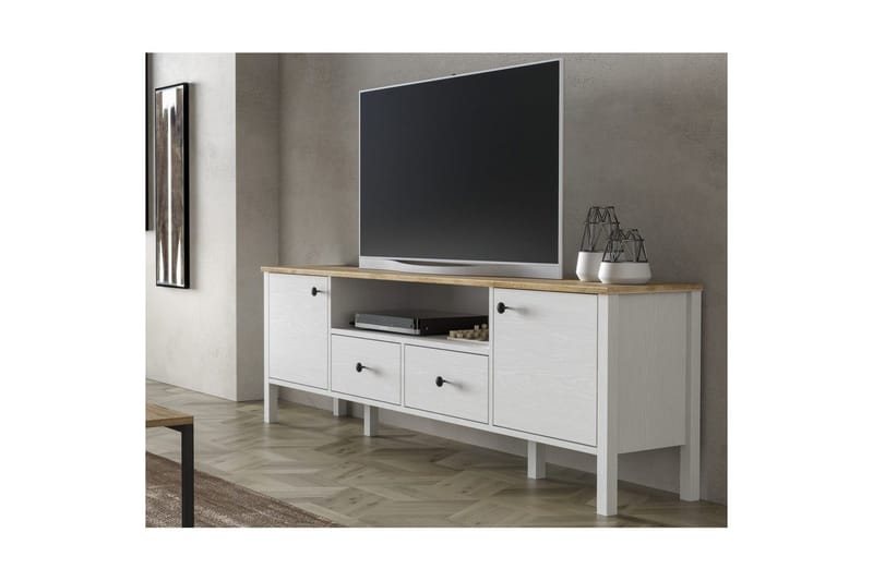 Thynor Tv-bänk 180 cm - Vit - Möbler - Vardagsrum - Tv-möbler & mediamöbler - Tv-bänkar