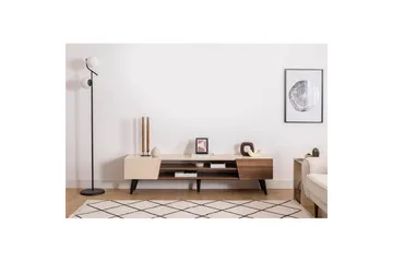Torin Tv-bänk 180 cm - Valnöt/Beige - Möbler - Vardagsrum - Tv-möbler & mediamöbler - Tv-bänkar
