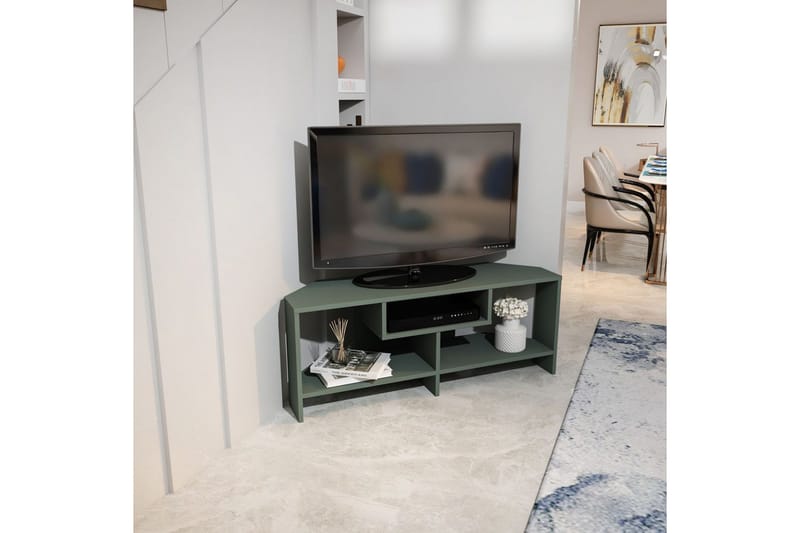 Torlin Tv-bänk 120 cm - Grön - Möbler - Vardagsrum - Tv-möbler & mediamöbler - Tv-bänkar