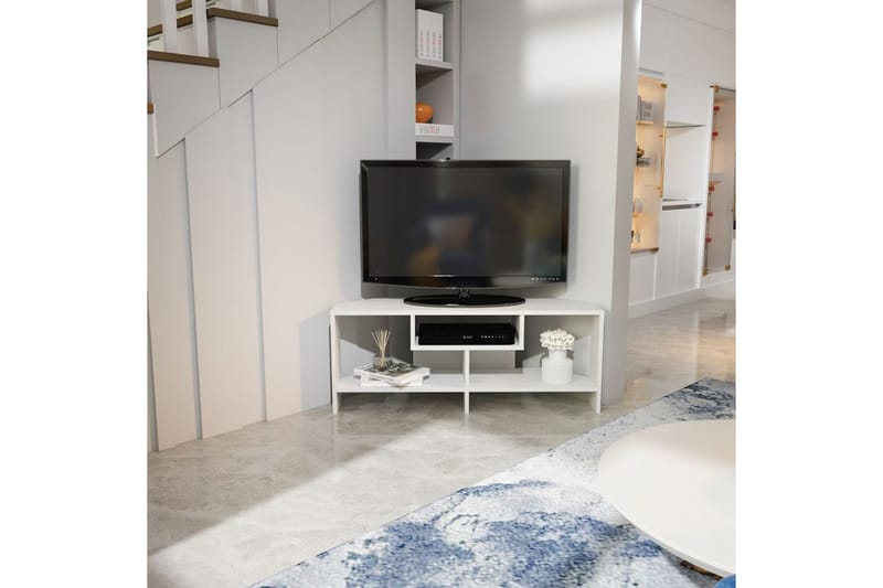 Torlin Tv-bänk 120 cm - Vit - Möbler - Vardagsrum - Tv-möbler & mediamöbler - Tv-bänkar