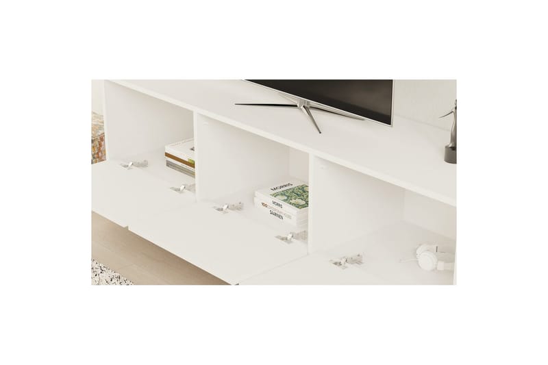 Tukums Tv-bänk 160 cm - Vit - Möbler - Vardagsrum - Tv-möbler & mediamöbler - Tv-bänkar