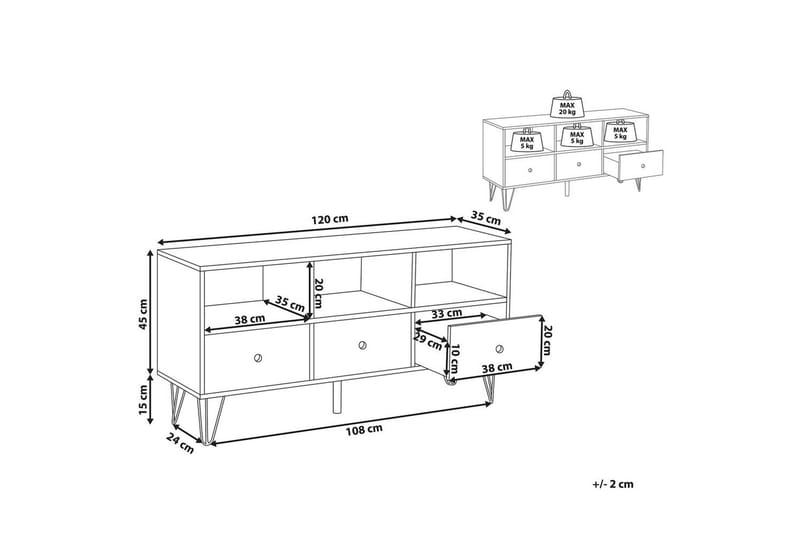 TV-bänk Foston - Möbler - Vardagsrum - Tv-möbler & mediamöbler - Tv-bänkar