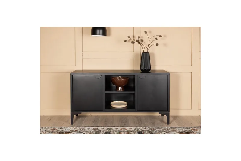 TV-bänk Piring - Svart - Möbler - Vardagsrum - Tv-möbler & mediamöbler - Tv-väggfästen & mediastativ - Tv stativ & väggfästen