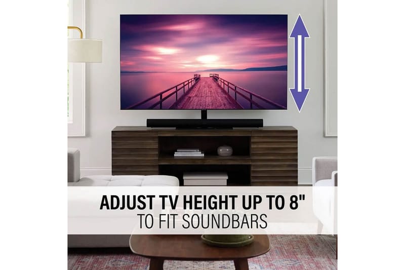 TV-bordsställ Sanus Svängbart Universal Upp till 86 - Svart - Möbler - Vardagsrum - Tv-möbler & mediamöbler - Tv-väggfästen & mediastativ - Tv stativ & väggfästen
