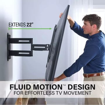 TV-Fäste Sanus 4D Max Vesa 400x400 32-65 Full Motion - Svart - Möbler - Vardagsrum - Tv-möbler & mediamöbler - Tv-väggfästen & mediastativ