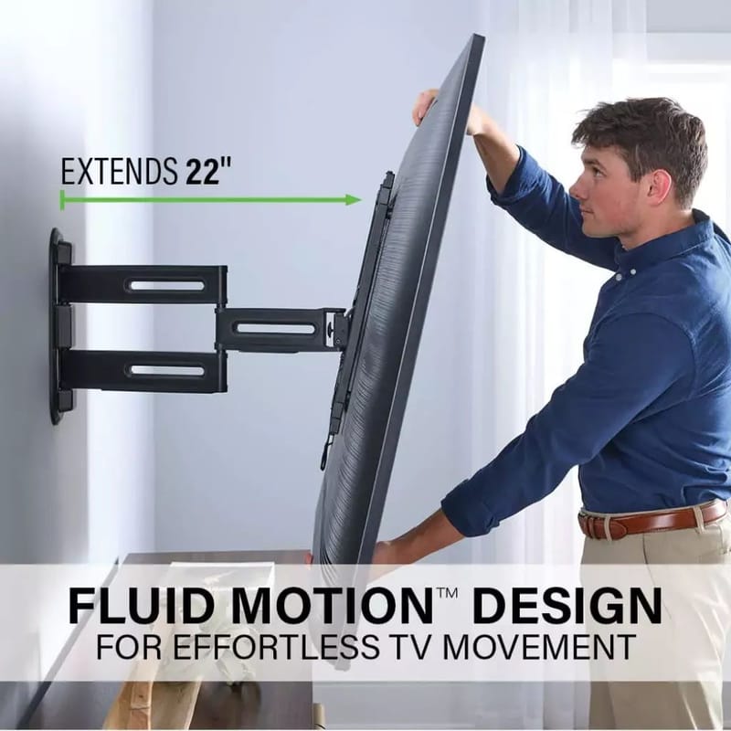 TV-Fäste Sanus 4D Max Vesa 400x400 32-65 Full Motion - Svart - Möbler - Vardagsrum - Tv-möbler & mediamöbler - Tv-väggfästen & mediastativ