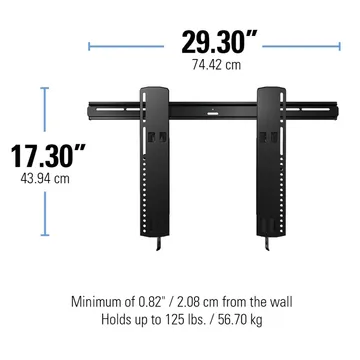 TV-Fäste Sanus Superslim 51-80 VLT16-B2 - svart - Möbler - Vardagsrum - Tv-möbler & mediamöbler - Tv-väggfästen & mediastativ
