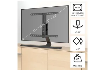 TV Stativ Hama Upp till 65 Svart - Svart - Möbler - Vardagsrum - Tv-möbler & mediamöbler - Tv-väggfästen & mediastativ - Tv stativ & väggfästen